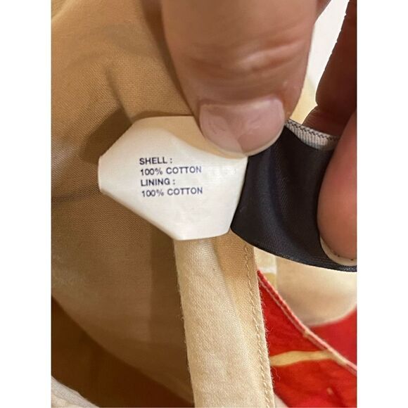 Gap women’s size 20 sundress tan and red - Picture 4 of 7